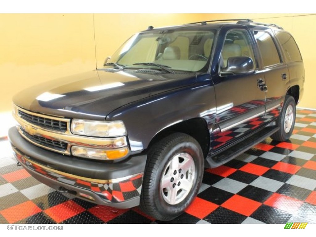 2005 Tahoe LT 4x4 - Dark Blue Metallic / Tan/Neutral photo #2