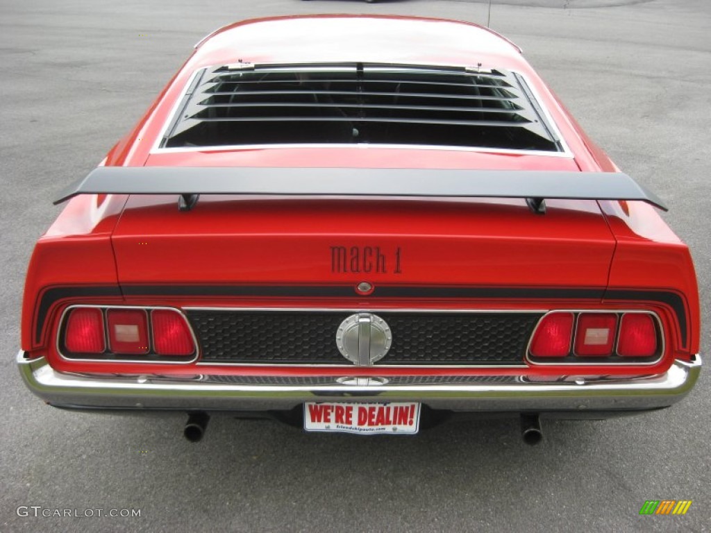1971 Mustang Mach 1 - Bright Red / Black photo #7