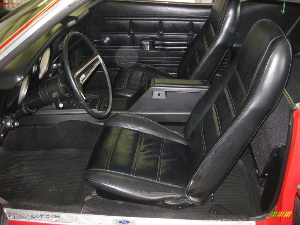 Black Interior 1971 Ford Mustang Mach 1 Photo #52605941
