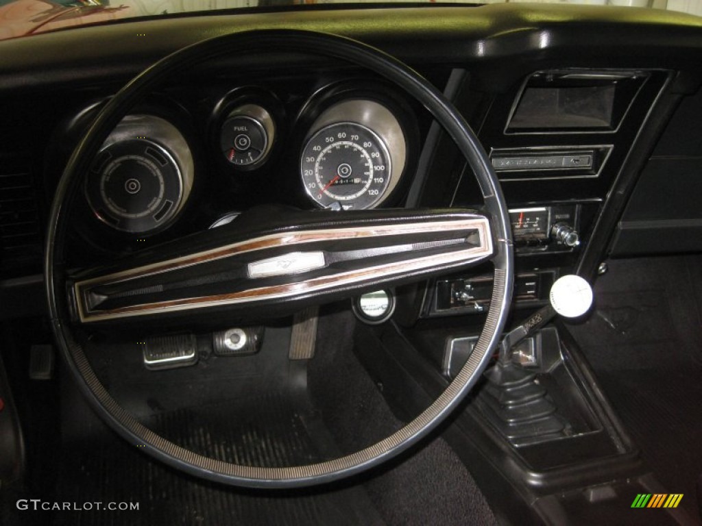 1971 Ford Mustang Mach 1 Black Steering Wheel Photo #52605974