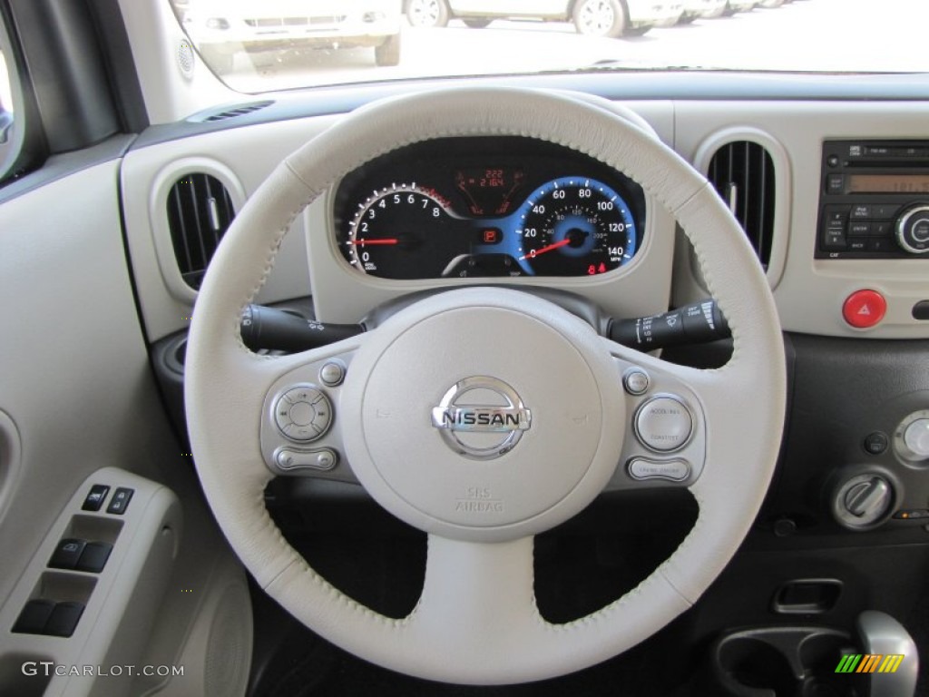 2011 Nissan Cube 1.8 SL Light Gray Steering Wheel Photo #52606223