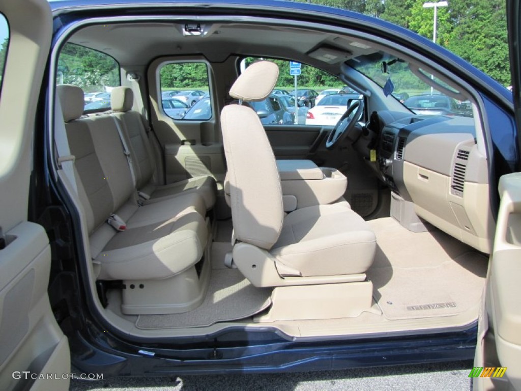 Almond Interior 2008 Nissan Titan XE King Cab Photo #52607102