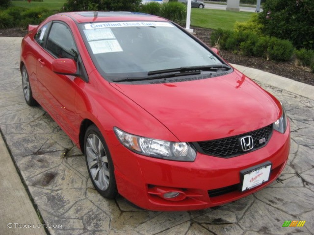 2009 Civic Si Coupe - Rallye Red / Black photo #1