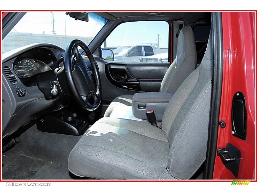 Dark Graphite Interior 2001 Ford Ranger XLT SuperCab 4x4 Photo #52608962