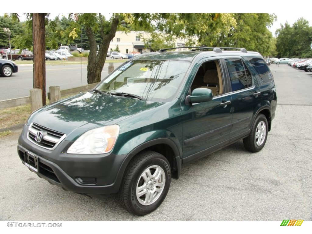 2003 CR-V EX 4WD - Clover Green Pearl / Saddle photo #1