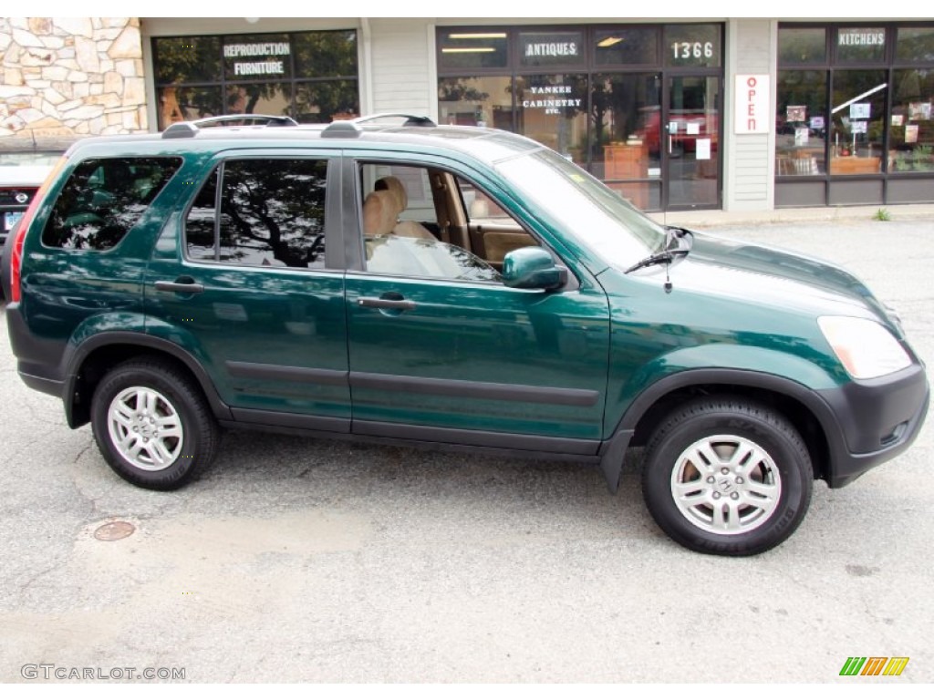 2003 CR-V EX 4WD - Clover Green Pearl / Saddle photo #4
