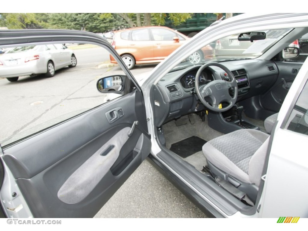 Gray Interior 1999 Honda Civic CX Coupe Photo #52609532