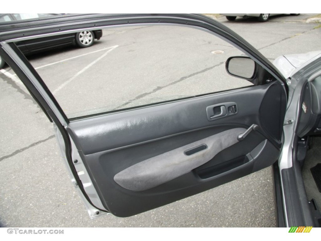 1999 Honda Civic CX Coupe Gray Door Panel Photo #52609565