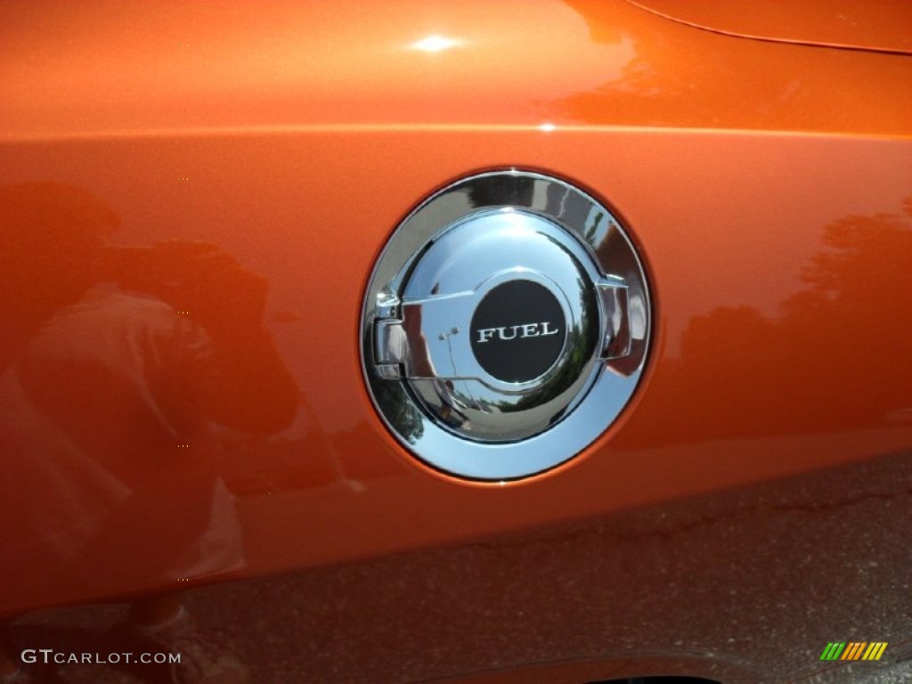 2011 Challenger SE - Toxic Orange Pearl / Dark Slate Gray photo #6