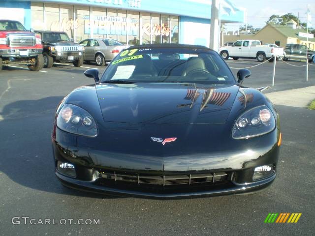 2007 Corvette Convertible - Black / Ebony photo #7