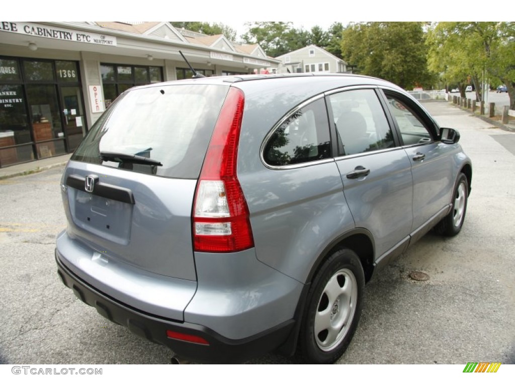 2008 CR-V LX 4WD - Glacier Blue Metallic / Gray photo #6