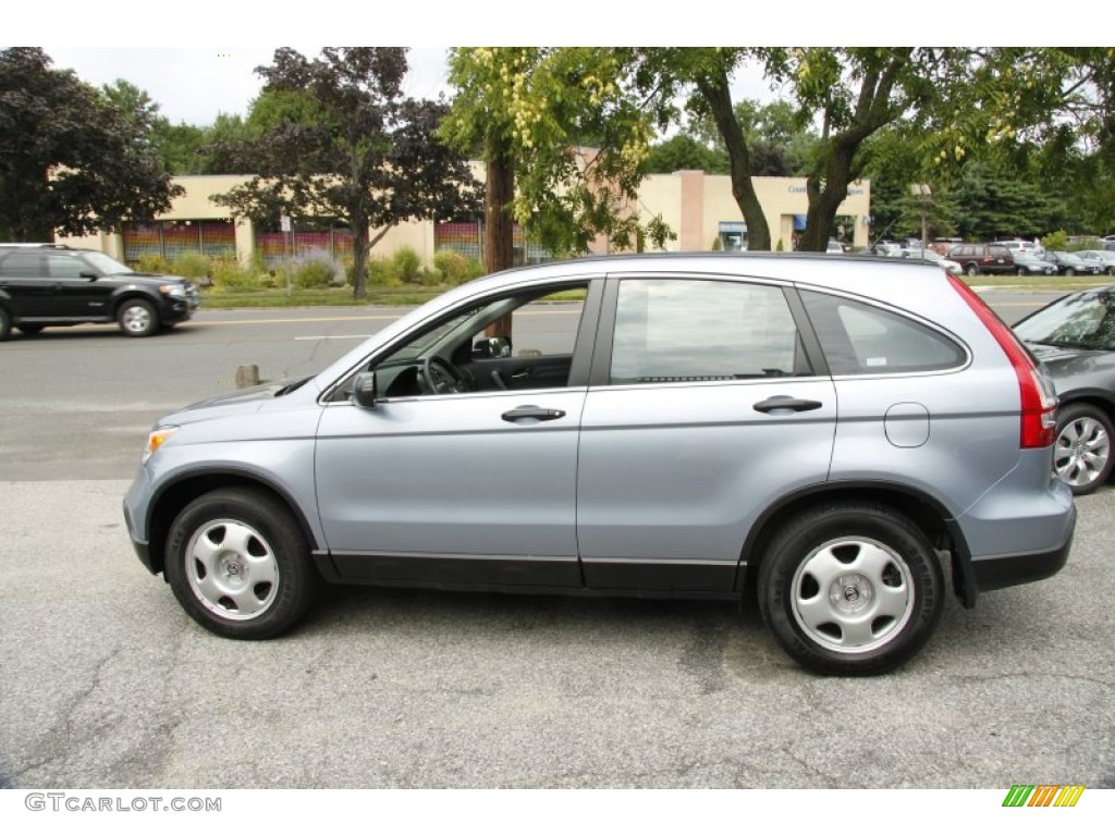 2008 CR-V LX 4WD - Glacier Blue Metallic / Gray photo #10