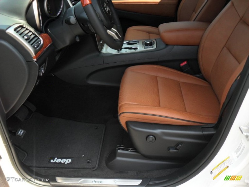 New Saddle/Black Interior 2011 Jeep Grand Cherokee Overland 4x4 Photo #52610975