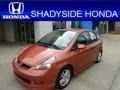 2007 Blaze Orange Metallic Honda Fit Sport  photo #11