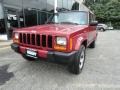 1999 Flame Red Jeep Cherokee Sport 4x4  photo #1