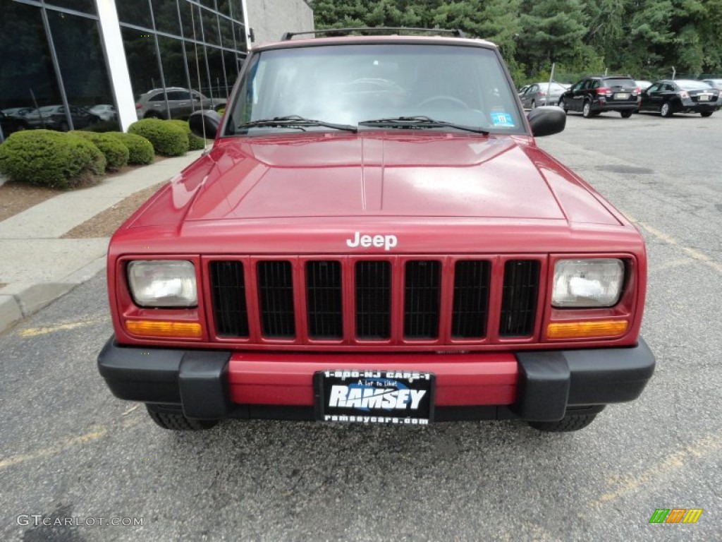 1999 Cherokee Sport 4x4 - Flame Red / Agate photo #5