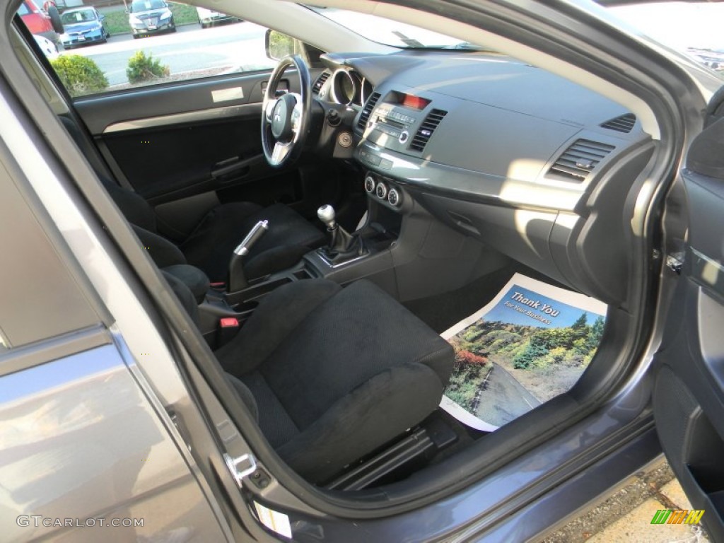 Black Interior 2008 Mitsubishi Lancer Evolution GSR Photo #52616351