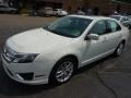 2012 White Suede Ford Fusion SEL V6 AWD  photo #5