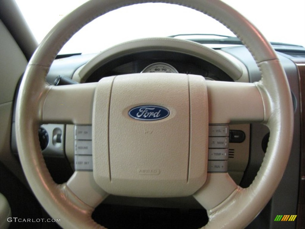 2004 F150 Lariat SuperCrew 4x4 - Arizona Beige Metallic / Tan photo #9