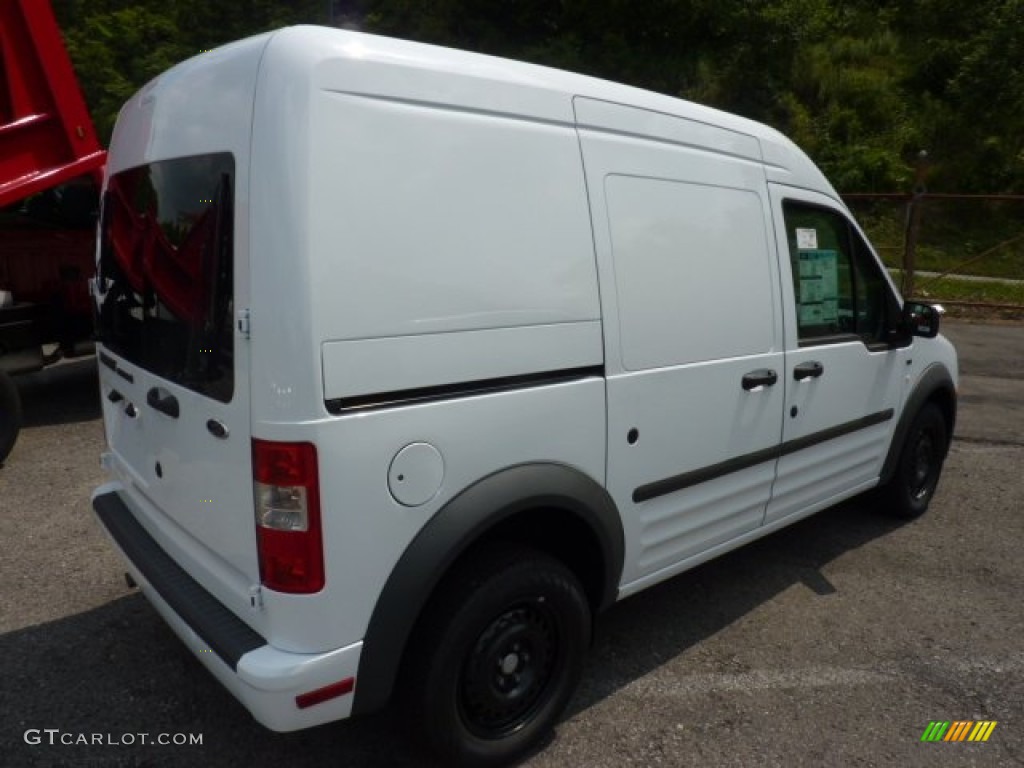 Frozen White 2011 Ford Transit Connect XLT Cargo Van Exterior Photo #52617875