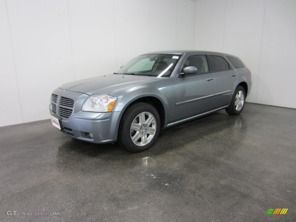 Silver Steel Metallic Dodge Magnum