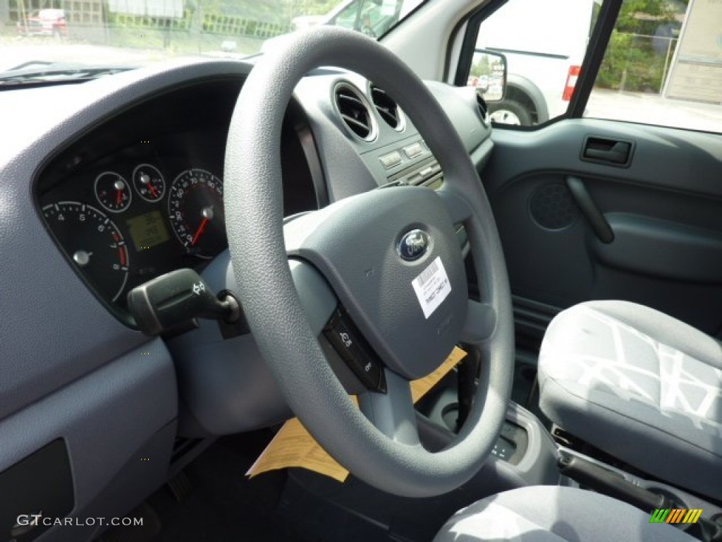 2011 Ford Transit Connect XLT Cargo Van Dark Grey Steering Wheel Photo #52618004