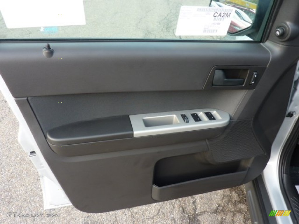 2012 Ford Escape XLT V6 4WD Charcoal Black Door Panel Photo #52619963