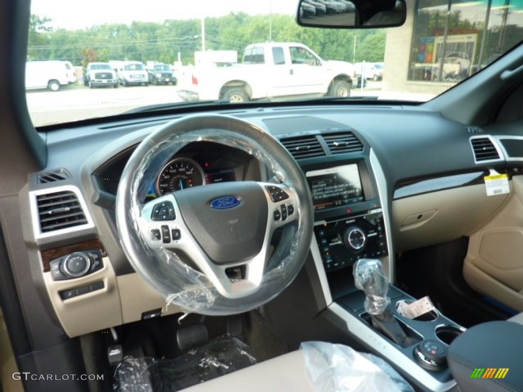 2012 Ford Explorer Limited 4WD Medium Light Stone Dashboard Photo #52620254
