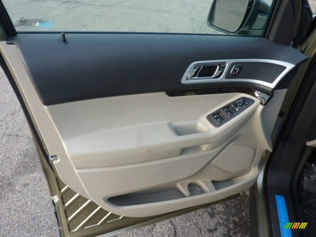 2012 Ford Explorer Limited 4WD Medium Light Stone Door Panel Photo #52620269