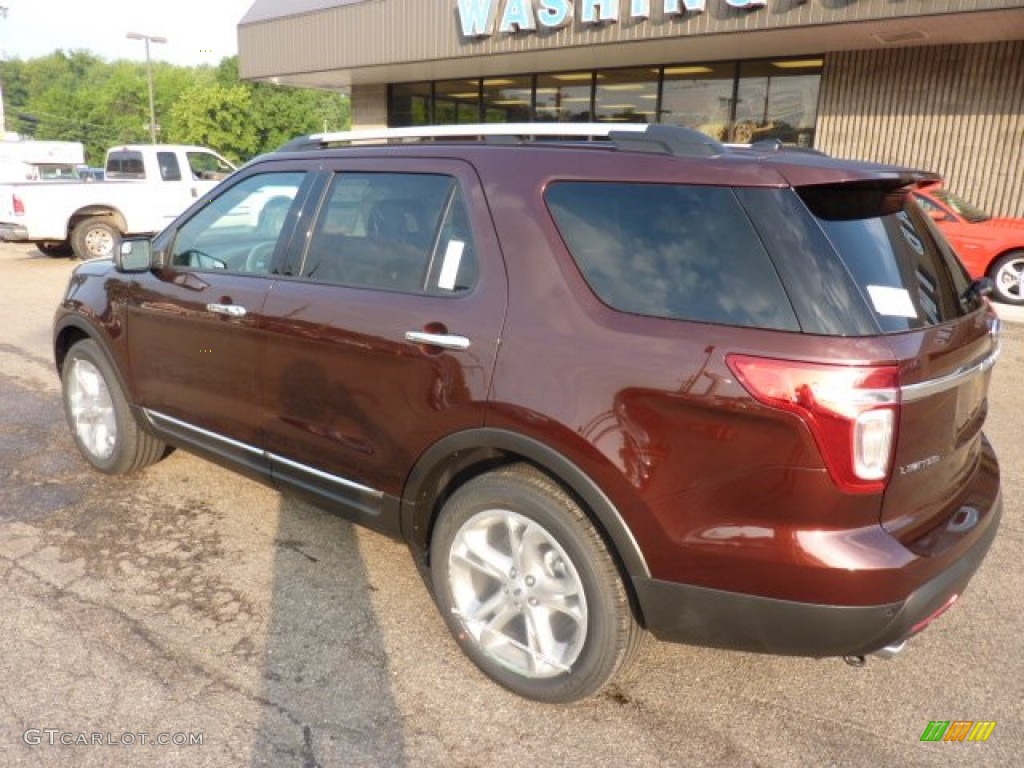 2012 Explorer Limited 4WD - Cinnamon Metallic / Charcoal Black photo #2