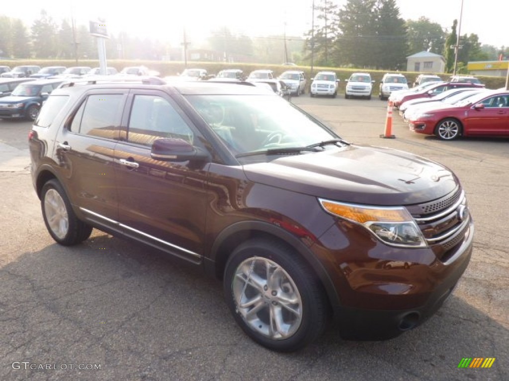 2012 Explorer Limited 4WD - Cinnamon Metallic / Charcoal Black photo #6