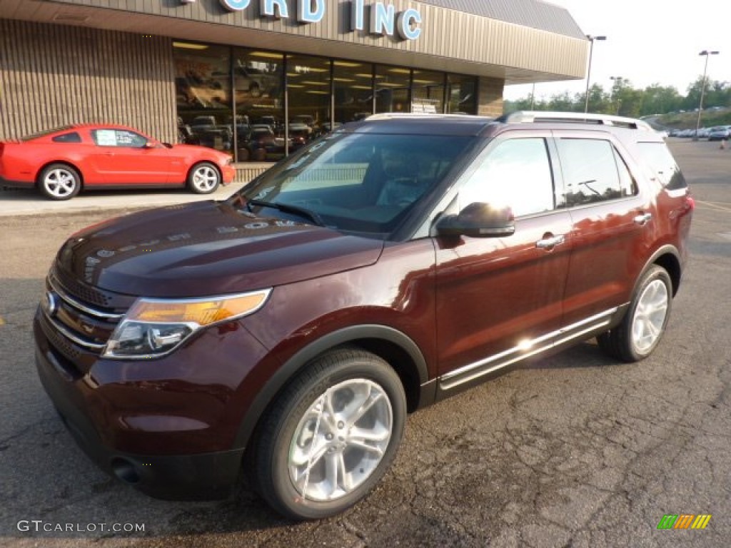 2012 Explorer Limited 4WD - Cinnamon Metallic / Charcoal Black photo #8