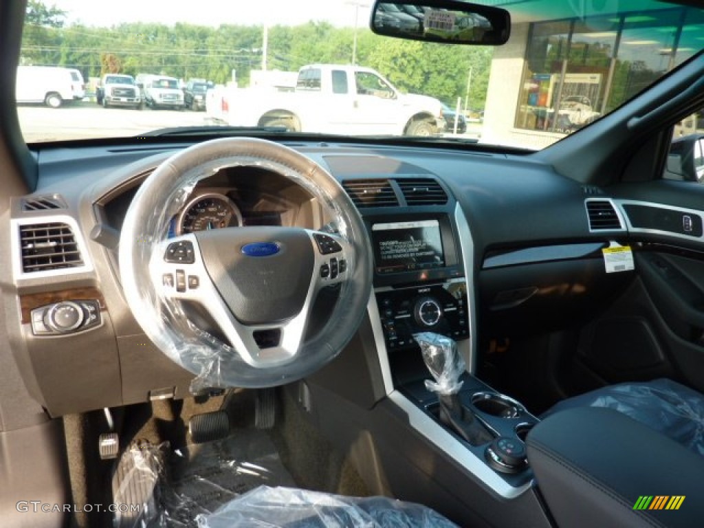 2012 Ford Explorer Limited 4WD Charcoal Black Dashboard Photo #52620566