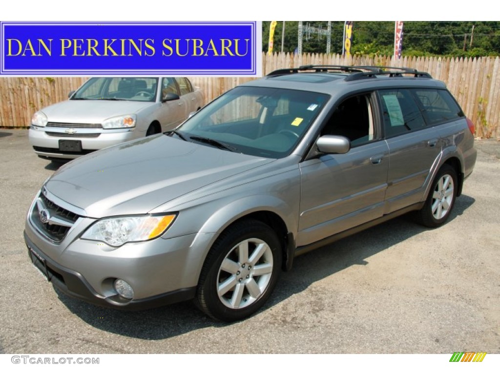 2008 Outback 2.5i Limited Wagon - Quartz Silver Metallic / Off Black photo #1