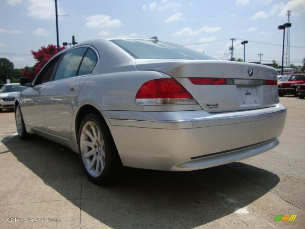 2003 7 Series 745Li Sedan - Titanium Silver Metallic / Black/Black photo #5