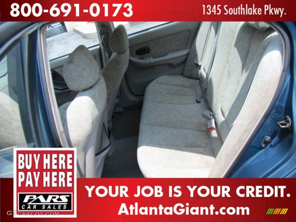2002 Elantra GLS Sedan - Cobalt Blue / Beige photo #8