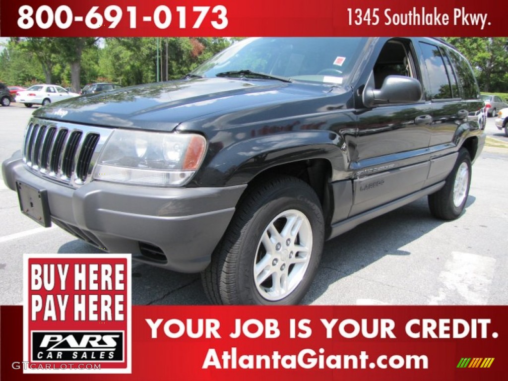2003 Grand Cherokee Laredo - Brilliant Black / Dark Slate Gray/Light Slate Gray photo #1