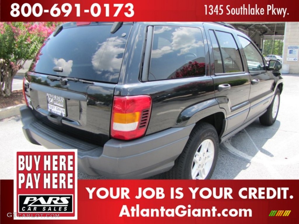2003 Grand Cherokee Laredo - Brilliant Black / Dark Slate Gray/Light Slate Gray photo #3