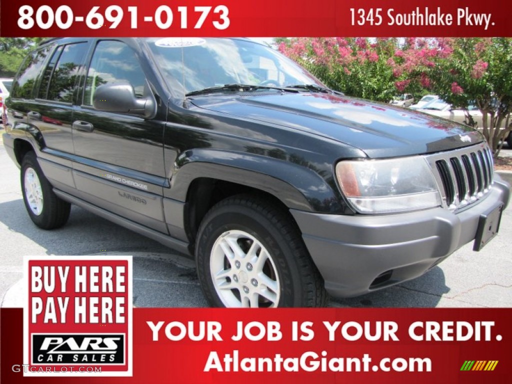 2003 Grand Cherokee Laredo - Brilliant Black / Dark Slate Gray/Light Slate Gray photo #4