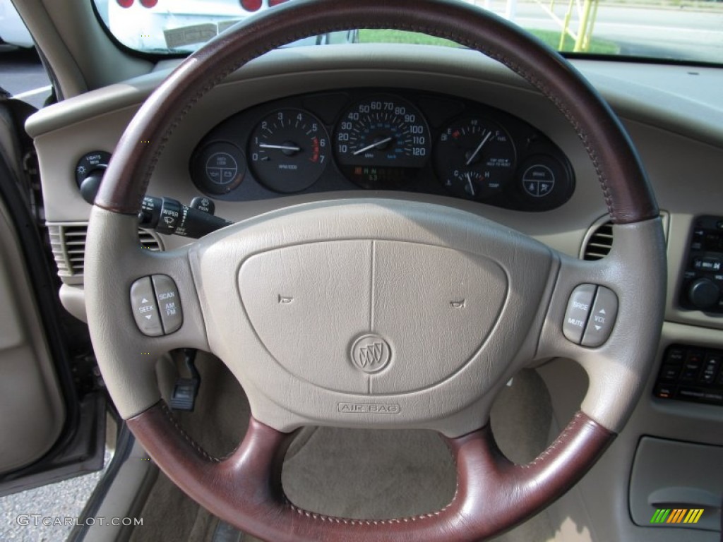2004 Buick Regal LS Rich Chestnut/Taupe Steering Wheel Photo #52623197
