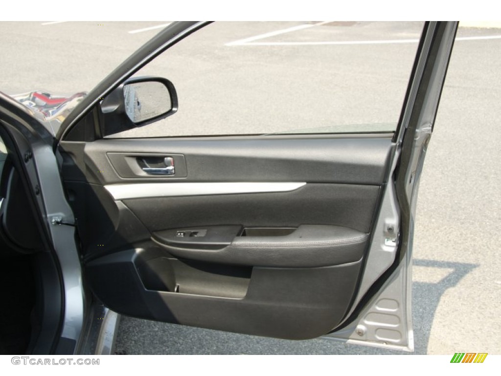 2010 Subaru Legacy 2.5i Premium Sedan Off Black Door Panel Photo #52623893