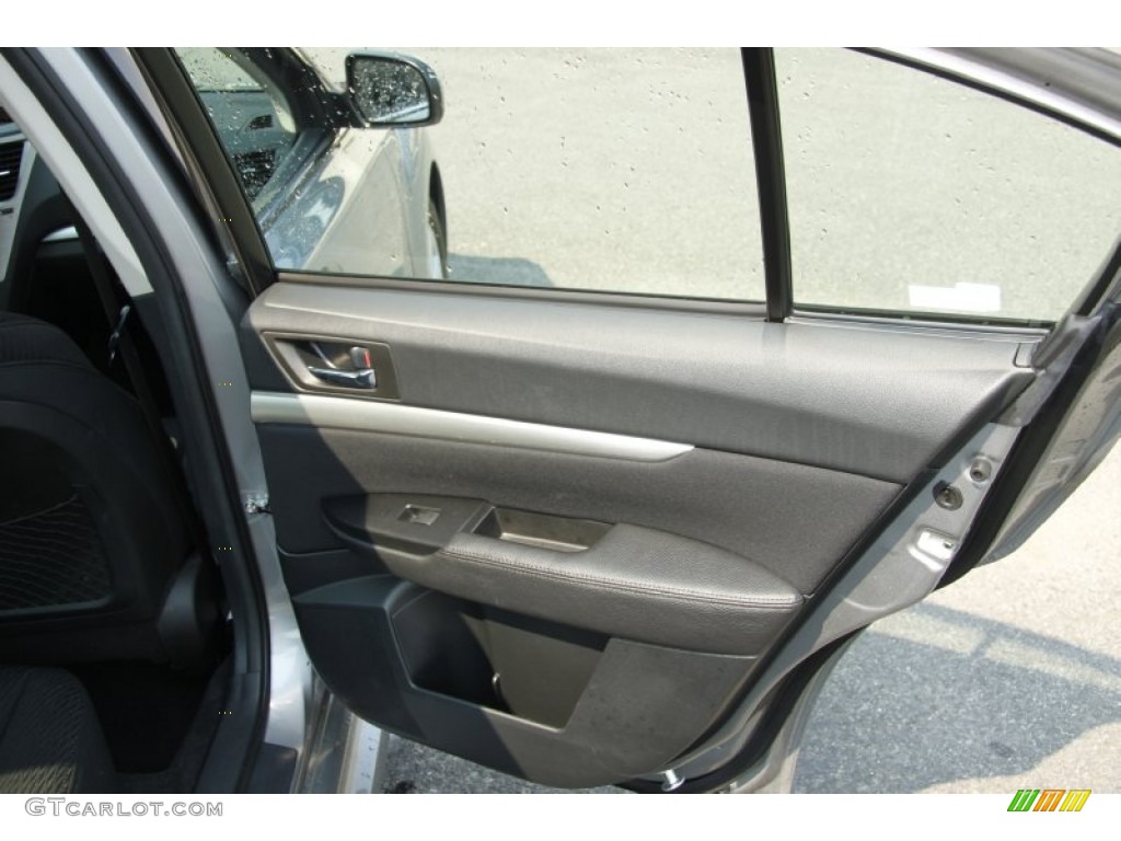 2010 Subaru Legacy 2.5i Premium Sedan Off Black Door Panel Photo #52623908