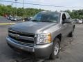 2008 Graystone Metallic Chevrolet Silverado 1500 LS Crew Cab 4x4  photo #4