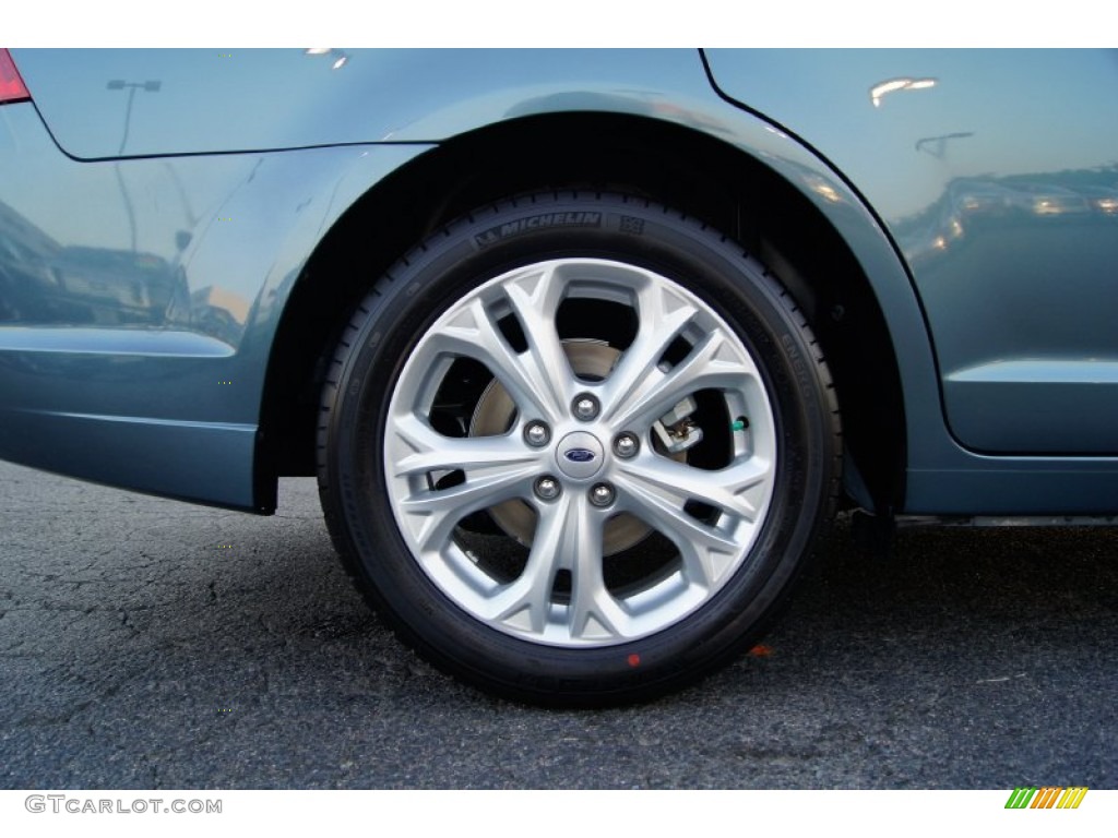 2012 Fusion SE - Steel Blue Metallic / Charcoal Black photo #15