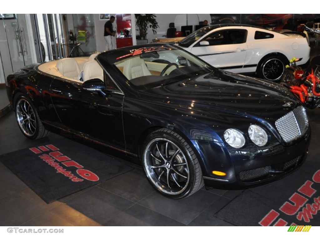 2008 Continental GTC  - Dark Sapphire / Saffron photo #1