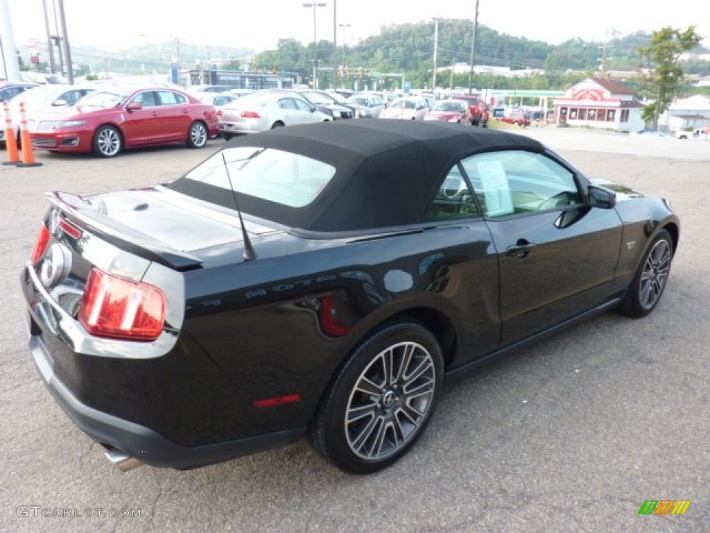 2010 Mustang GT Premium Convertible - Black / Charcoal Black photo #4
