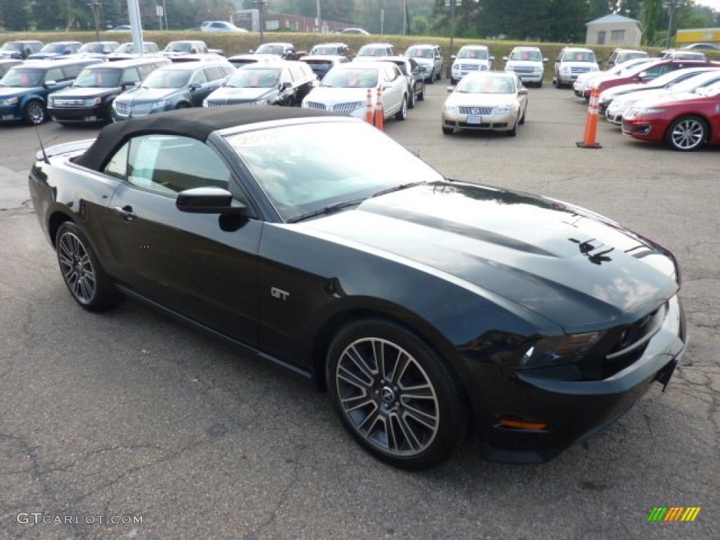 2010 Mustang GT Premium Convertible - Black / Charcoal Black photo #6