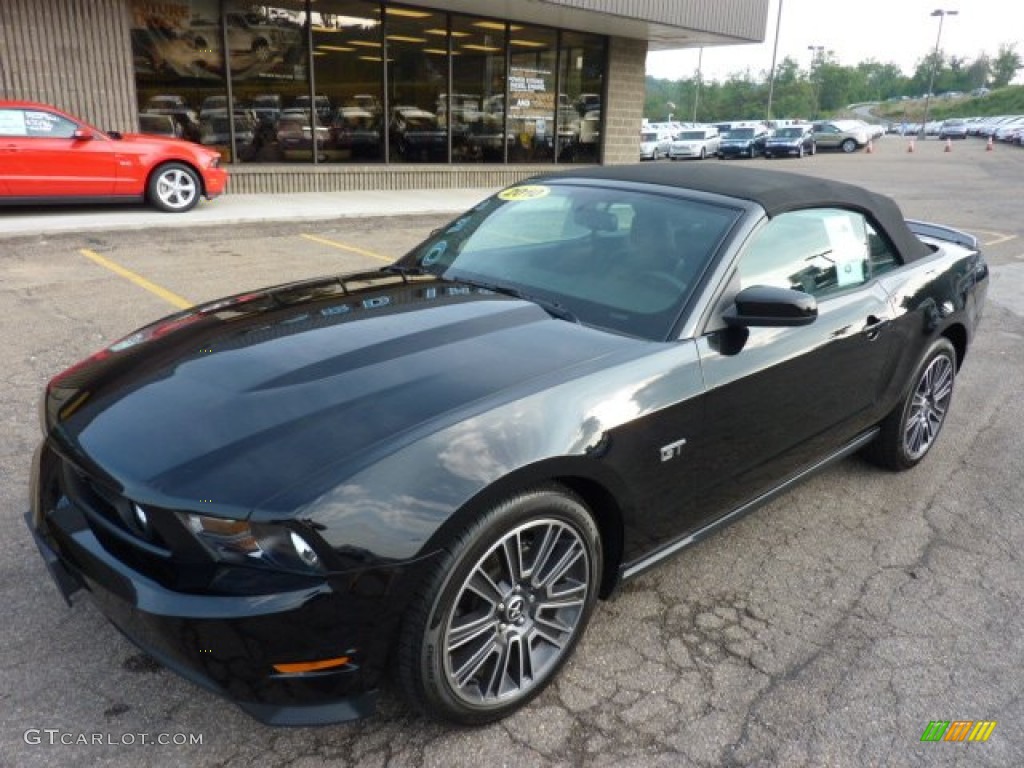 2010 Mustang GT Premium Convertible - Black / Charcoal Black photo #8