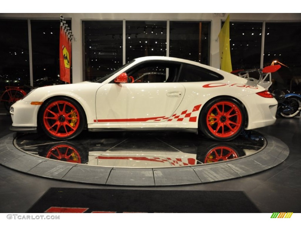 2010 911 GT3 RS - Carrara White/Guards Red / Black w/Alcantara photo #13