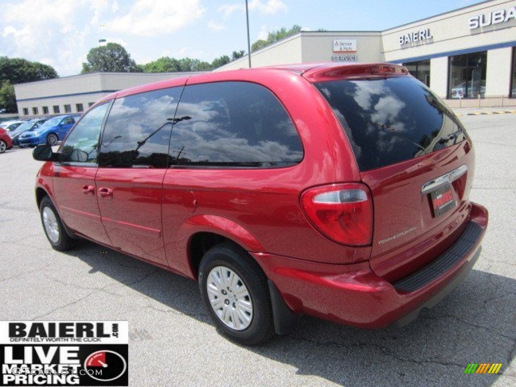 2006 Town & Country LX - Inferno Red Pearl / Medium Slate Gray photo #3